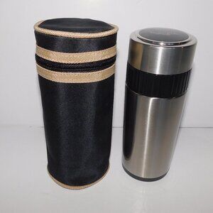 Teaopia Stainless Steel Tea Infuser Travel Tumbler with Carrying Case